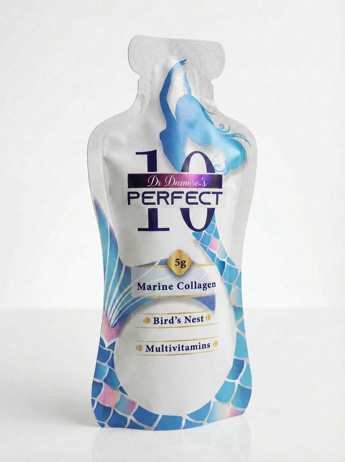 Perfect 10 Marine Collagen Alishan Lychee — 50 mL liquid marine collagen pouch