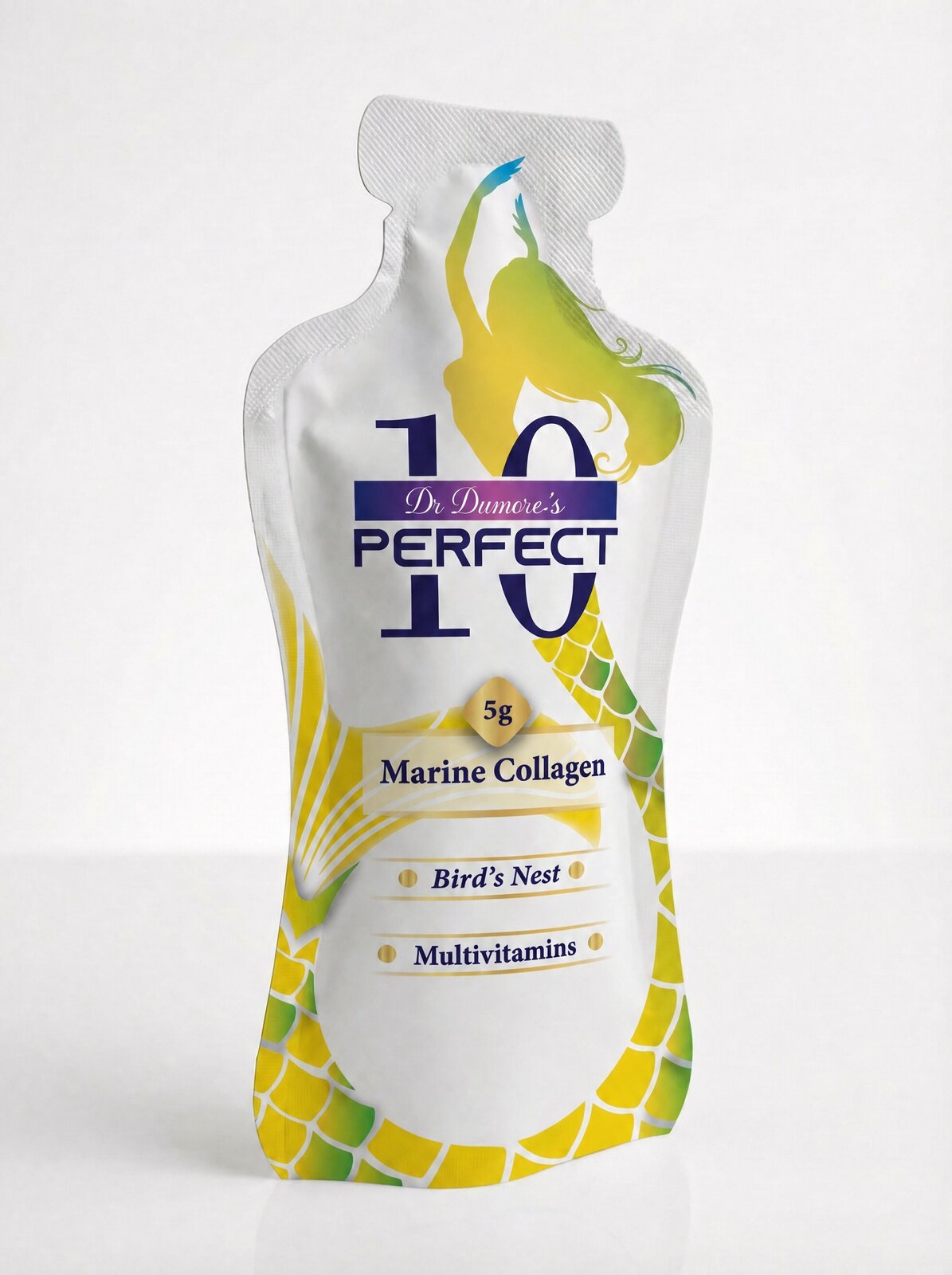 Perfect 10 Marine Collagen Durian — 50 mL liquid marine collagen pouch